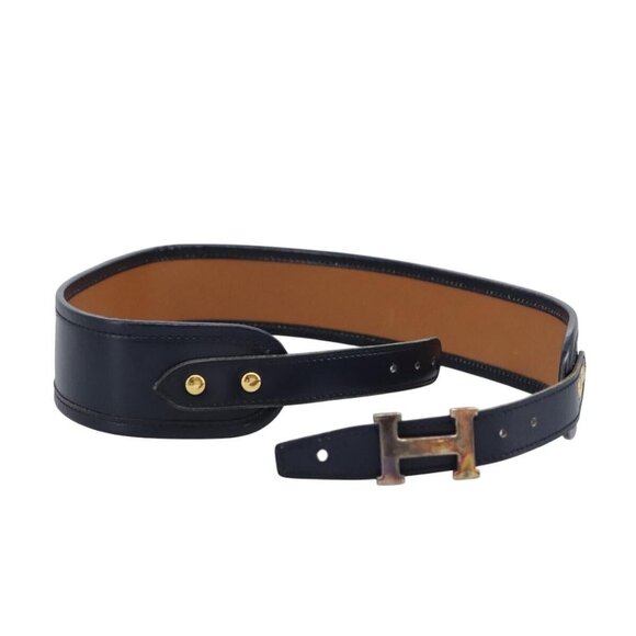 HERMES Constance Belt Leather Navy Auth am7633 - Picture 1 of 15